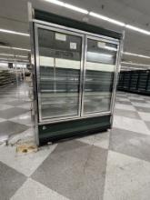 Two Door Kysor Warren LV5H1 Freezer, gas defrost