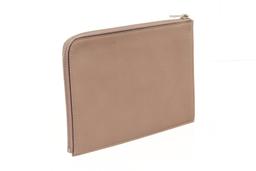 Louis Vuitton Taupe Leather Pochette Jules PM Cluch
