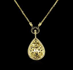 2.30 ctw Diamond Necklace - 14KT Yellow Gold