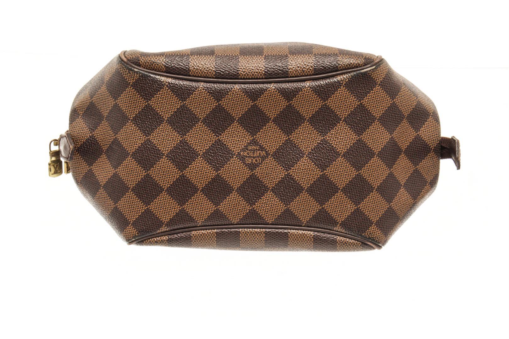 Louis Vuitton Brown Damier Ebene Canvas Belem Pm Top-Handle Bag