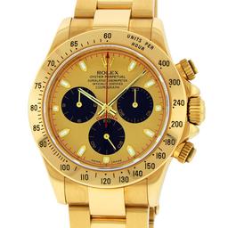 Rolex Mens 18K Yellow Gold "Paul Newman" Champagne Dial Daytona 40MM With Rolex