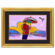 Umbrella Man at Sea by Peter Max