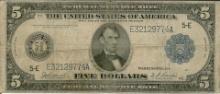 1914 $5 Federal Reserve Bank Note