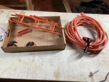 Box lot of electrical cord and cord winders