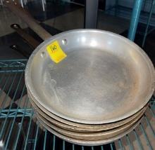 QTY. 5 - COMMERCIAL FRYING PANS