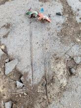 (2) Bunny Metal Yard Stakes