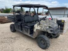 2013 Polaris Ranger 800 Crew with Poly Top Shows 832 HRS VIN 97916 Title, $25 Fee