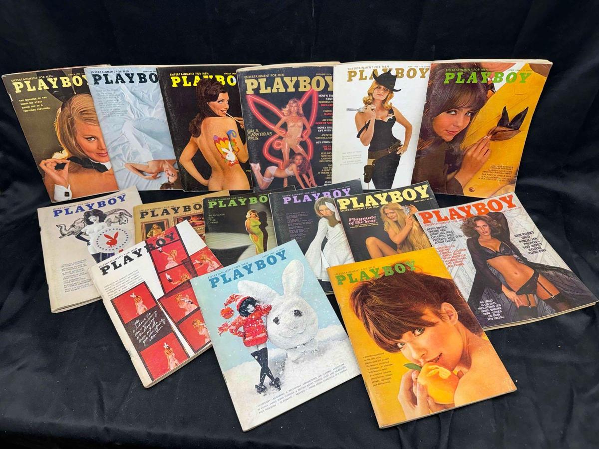 15 Vintage playboy Magazines 1960s-1970s Centerfolds