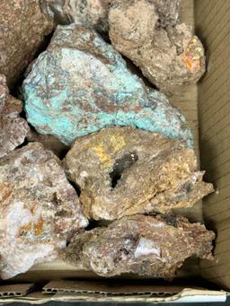 7.14lbs of Metal Ore Specimens Lead Copper