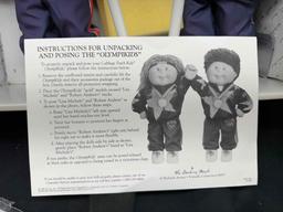 Vintage 1996 Olympics Cabbage Patch Olympikids Dolls w Stands.