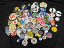 Large Lot of Vintage Buttons Pins