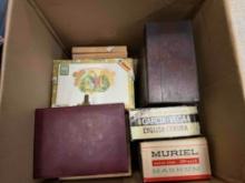 Assorted Collectible Cigar Boxes