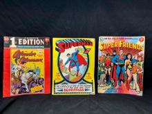 Vintage 1970s Jumbo Size Comics. Superfriends Superman Wonder woman