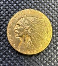 1928 Gold 2 1/2 Dollars Gold Indian Eagle 4.18 grams