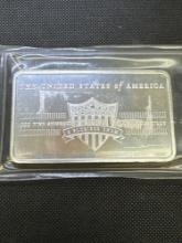 The United States Of America 10 Troy Ounce 999 Fine Silver Bullion Bar