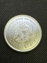1 Troy Oz 999 Fine Silver Liberty Bullion Coin