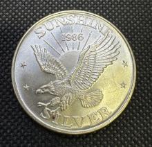 Sunshine 1 Troy Oz 999 Fine Silver Eagle Bullion Coin