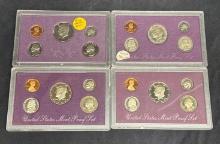 4x United States Mint Proof Set 1986-1988-1989