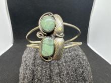 Navjo Silver And Turquoise bracelet