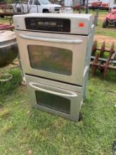 GE double oven stainless
