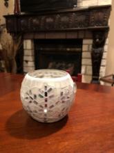 Home Interiors Mosaic Votive Candleholder - New in Box