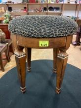 Small Upholstered Seat Foot Stool