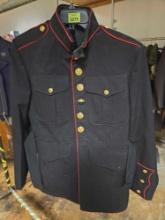 Vintage, Marine Dress Coat. Has Original Brass Buttons.