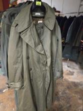 Vintage, Military Dress Overcoat with Original Cold Weather Liner. Regular-Large.