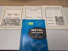 Stack of 4 Metal Project and Metal Machinery Books.