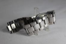 Invicta S1 Silver tone metal watch band, stainless steel