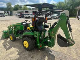 2021 John Deere 1025R 4x4 Tractor with Loader and Backhoe