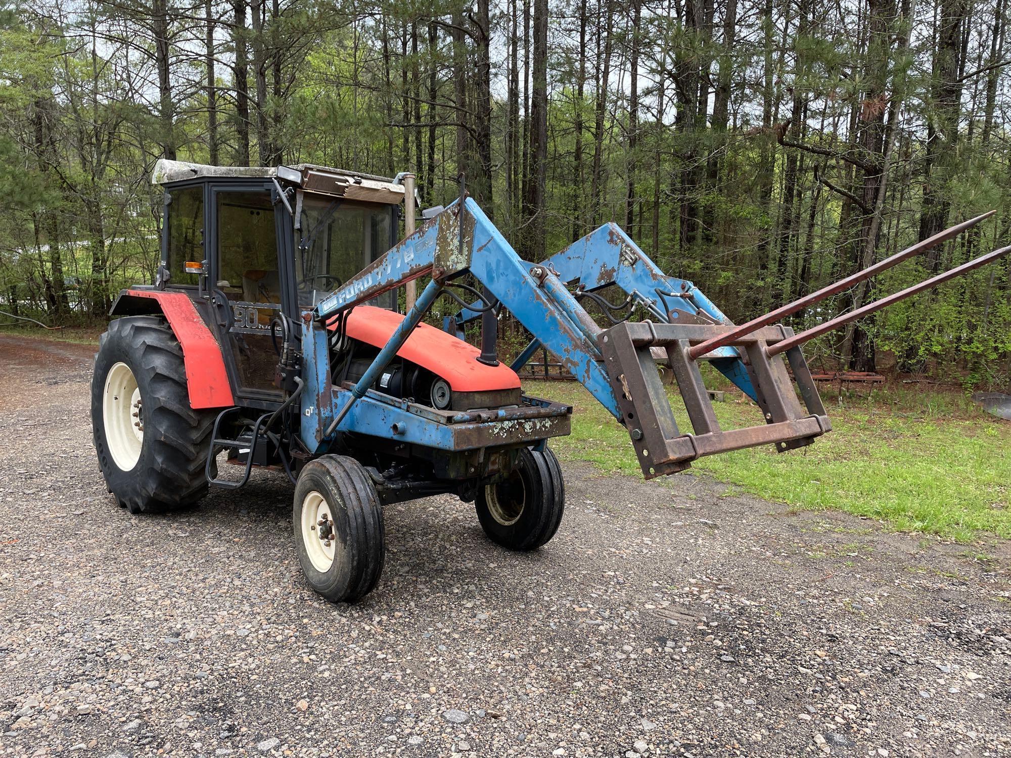Same 90 Turbo Tractor with Ford Loader