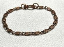 Solid Copper S Link Chain Bracelet