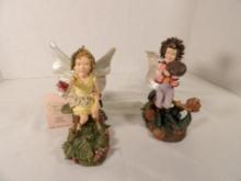 (2) DUNCAN ROYALE WOODLAND FAIRIES INCLUDING LIME TREE, AND SWEET CHESTNUT
