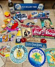 LARGE LOT OF METAL SIGNS