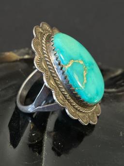 Sterling Silver and Turquoise Ring