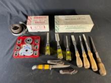 Craftsman radial saw & bench molding kit w/ band-it kit & chisels -see photo's-
