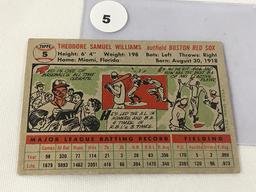 1956 Topps Ted Williams #5 (autograph)