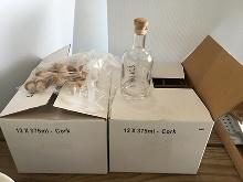 (23) 375 ml. Bottles w/ Cork, NEW IN BOX