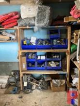 CONTENTS OF SHOP ROOM #1 TO INCLUDE: HYDRAULIC FITTINGS, STEEL CABLE, BOLT BINS & CONTENTS, STORAGE