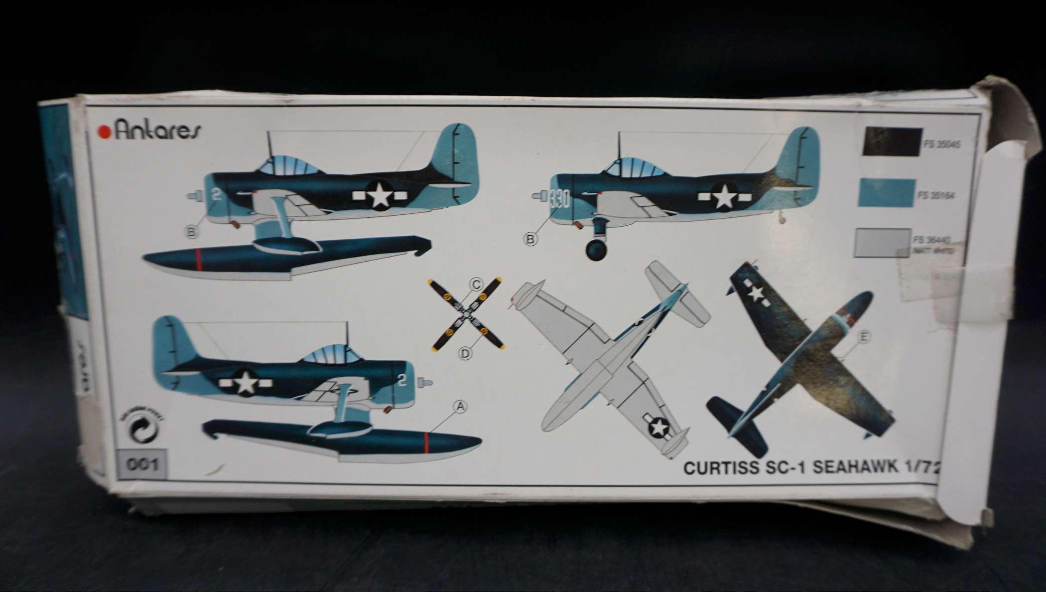 Anlares Curtiss Sc-1 Seahawk 1:72 Injection Molded Kit