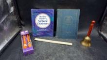 Candles, School Dictionary, New Collegiate Dictionary & Bell