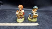 Boy & Girl Mailbox Figurines