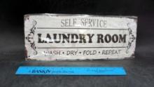 "Laundry Room" Sign