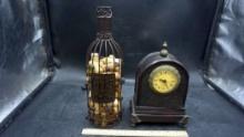 Cork Holder Bottle & Mantle Clock