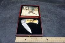 Pheasant Pocket Knife W/ Display Case