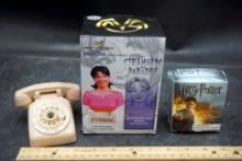 Strangers In Paradise "Francine" Porcelain Bust, Telephone & Harry Potter Wand And Sticker Book
