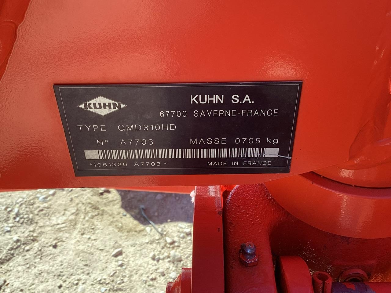 Kuhn GMD310HD 3 pt Hay Cutter