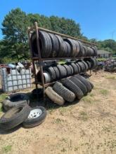 Tire Rack with all tires & Wheels