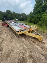 22' BP Equipment Trailer with Folding Ramps & Tandem 8 Lug Axles no content
